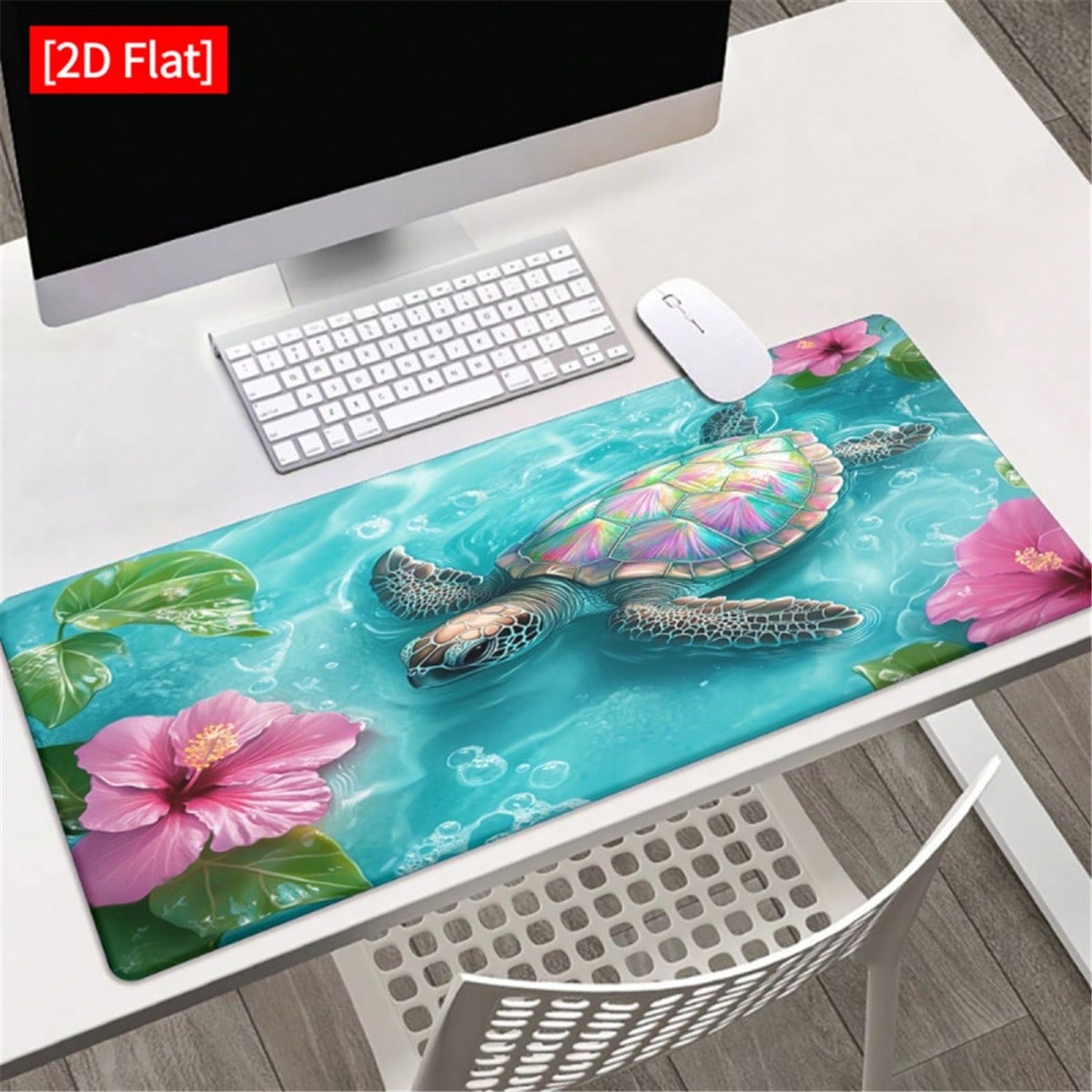 Desk Setup Pc And Laptop - [2D plat] 1 pièce Tapis de