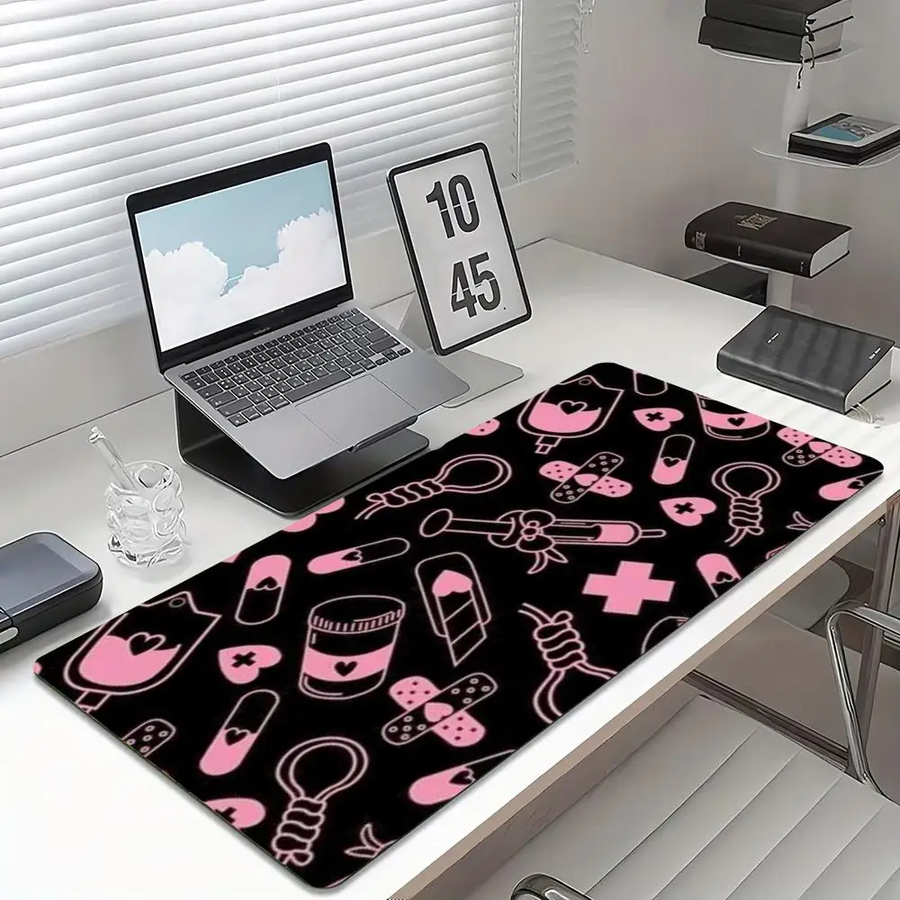 Desk Setup Pc And Laptop - Tapis de souris de jeu à