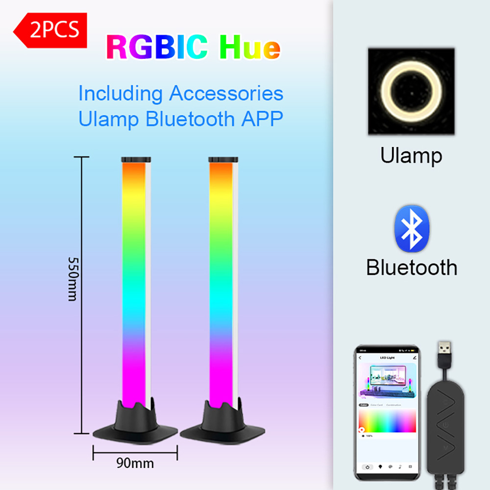 Barre lumineuse à LED RGB, con - Desk Setup With Tv avis et prix