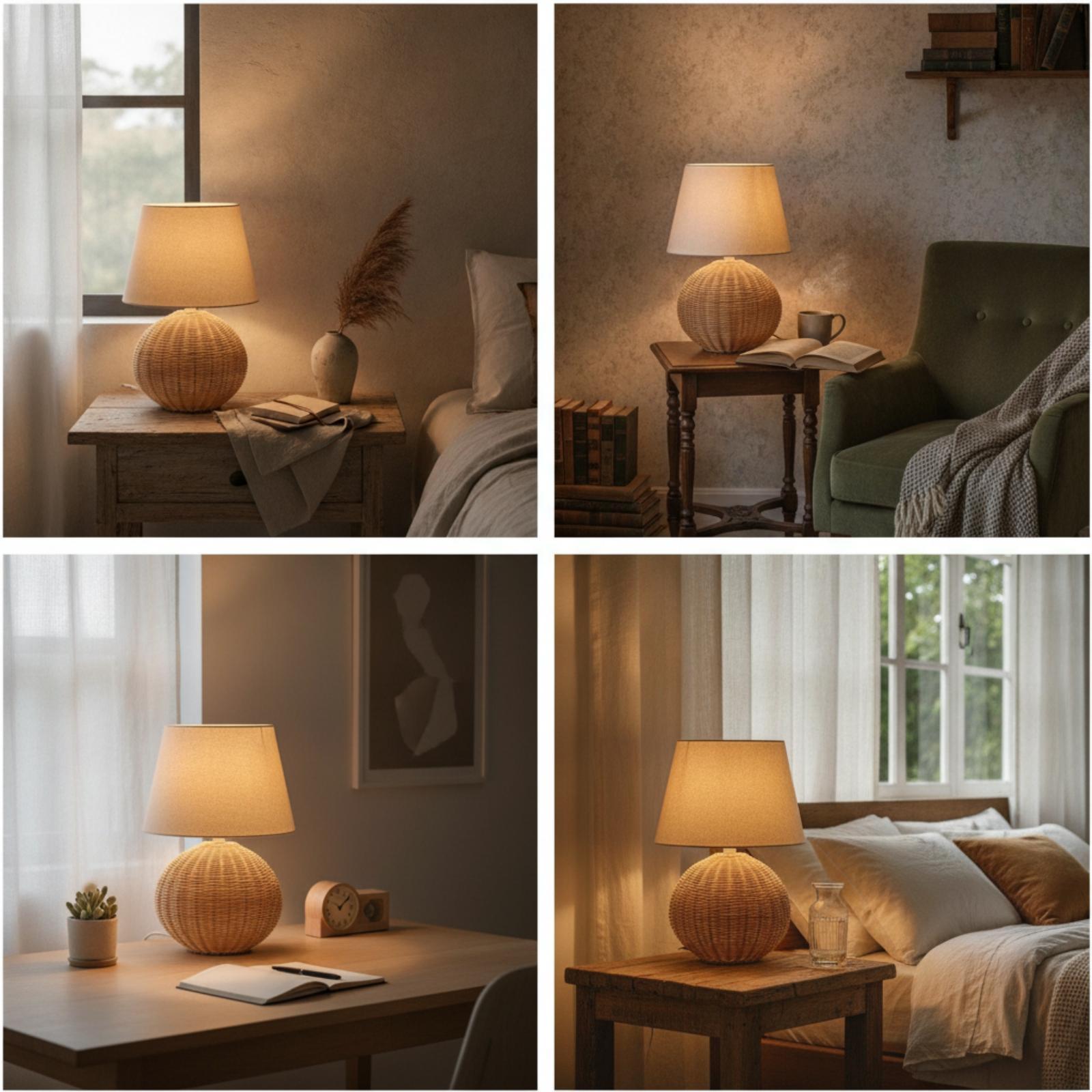 Lampe de chevet avec base en r - Desk Setup Lamp avis et prix